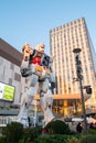 TOKYO- NOVEMBER 28 2015:Gundum Robot at DIver city department st