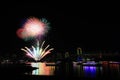 Tokyo odaiba bay fireworks festival Royalty Free Stock Photo