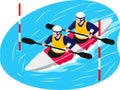 Boating team sport beautiful illustration.