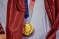 Tokyo Olympics Gold Medal Royalty Free Stock Photo