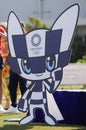 Tokyo 2020 Olympics mascot Miraitowa during an event