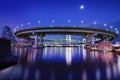 Tokyo Rainbow Bridge Loop Royalty Free Stock Photo