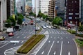 Tokyo, the second Keihin national highway overhead view