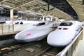 Tokyo Shinkansen high speed trains Royalty Free Stock Photo