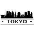 Tokyo Skyline City Icon Vector Art Design