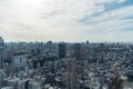 Tokyo skyline endless skyscraper from tower