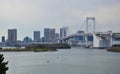 Tokyo skyline from Odaiba Royalty Free Stock Photo