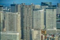 Tokyo skyline seen from the observation deck of the Caretta Shiodome