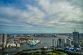 Tokyo skyline seen from the observation deck of the Caretta Shiodome