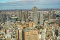 Tokyo skyline seen from the observation deck of the Caretta Shiodome