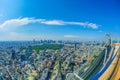 Tokyo skyline seen from the Shibuya Sky