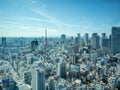 Tokyo Skyline from Shiodome City Center Building, Japan