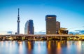 Tokyo skyline on the Sumida River