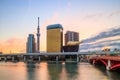 Tokyo skyline on the Sumida River