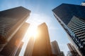 Tokyo skyscraper and high-rise buildings and blue sky - Shinjuku, Tokyo, Japan. Royalty Free Stock Photo