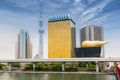 The Tokyo Skytree and Asahi Breweries Headquaeters building, Japan