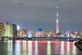 Tokyo skytree night Royalty Free Stock Photo