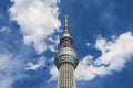 Tokyo Skytree with clouds Royalty Free Stock Photo