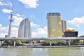 Tokyo Skytree, Sumida Ward Office building and Asahi Beer Hall.