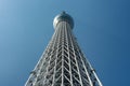 Tokyo Skytree tower against the clear blue sky in Tokyo, Japan