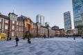 Tokyo station evening light Chiyoda