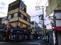 A tokyo street building area, japan