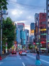 Tokyo street view in the evening - TOKYO, JAPAN - JUNE 17, 2018