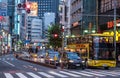 Tokyo street view in the evening - TOKYO, JAPAN - JUNE 17, 2018