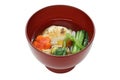 Tokyo style zoni , japanese rice cake soup Royalty Free Stock Photo