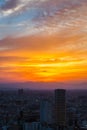 Tokyo sunset panorama from Ebisu