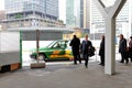 Tokyo: Taxi at Tokyo JR station Royalty Free Stock Photo