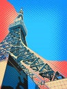 Tokyo Tower from another perspective. Royalty Free Stock Photo