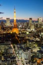 Tokyo Tower cityscape sunset