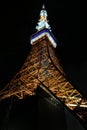 Tokyo Tower in dark night Royalty Free Stock Photo