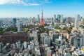 Tokyo tower, Japan - Tokyo City Skyline and Cityscape Royalty Free Stock Photo