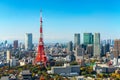 Tokyo tower, Japan - Tokyo City Skyline and Cityscape Royalty Free Stock Photo