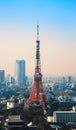 Tokyo Tower in Minato Ward Royalty Free Stock Photo