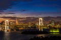 Tokyo Tower Rainbow bridge Japan Royalty Free Stock Photo
