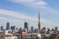 Tokyo Tower view from Roppongi hill in Japan Royalty Free Stock Photo