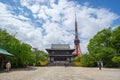 Tokyo Tower with Zojoji Temple the famous places in Tokyo city, Japan