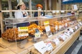 Tokyo, Tsukiji Japan - February 20, 2016 : Fried food shop in Ts