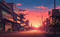 Tokyo Twilight Captivating Evening in the Japanese City. Generative AI Royalty Free Stock Photo