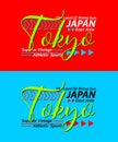 Tokyo urban calligraphy typeface superior vintage, for print on t shirts etc.