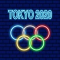 Tokyo 2020 Vector Background. The Summer Games in Japan. Vector illustration