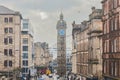 Tolbooth Clock Tower in Merchant city, Glasgow, Scotland