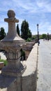 Toledo Bridge Historic Footbridge over Manzanares River, Madrid, Spain