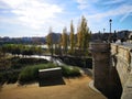 Toledo bridge in Madrid, Spain