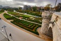 Toledo Bridge, 18th century, in Madrid Rio Park, Madrid, Spain