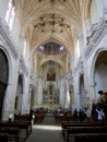 Toledo, Castile la Mancha, Spain, 13.04.2022. Interior of gothic church of San Juan de los Reyes Monastery. Royalty Free Stock Photo