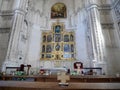 Toledo, Castile la Mancha, Spain, 13.04.2022. Interior of gothic church of San Juan de los Reyes Monastery. Royalty Free Stock Photo